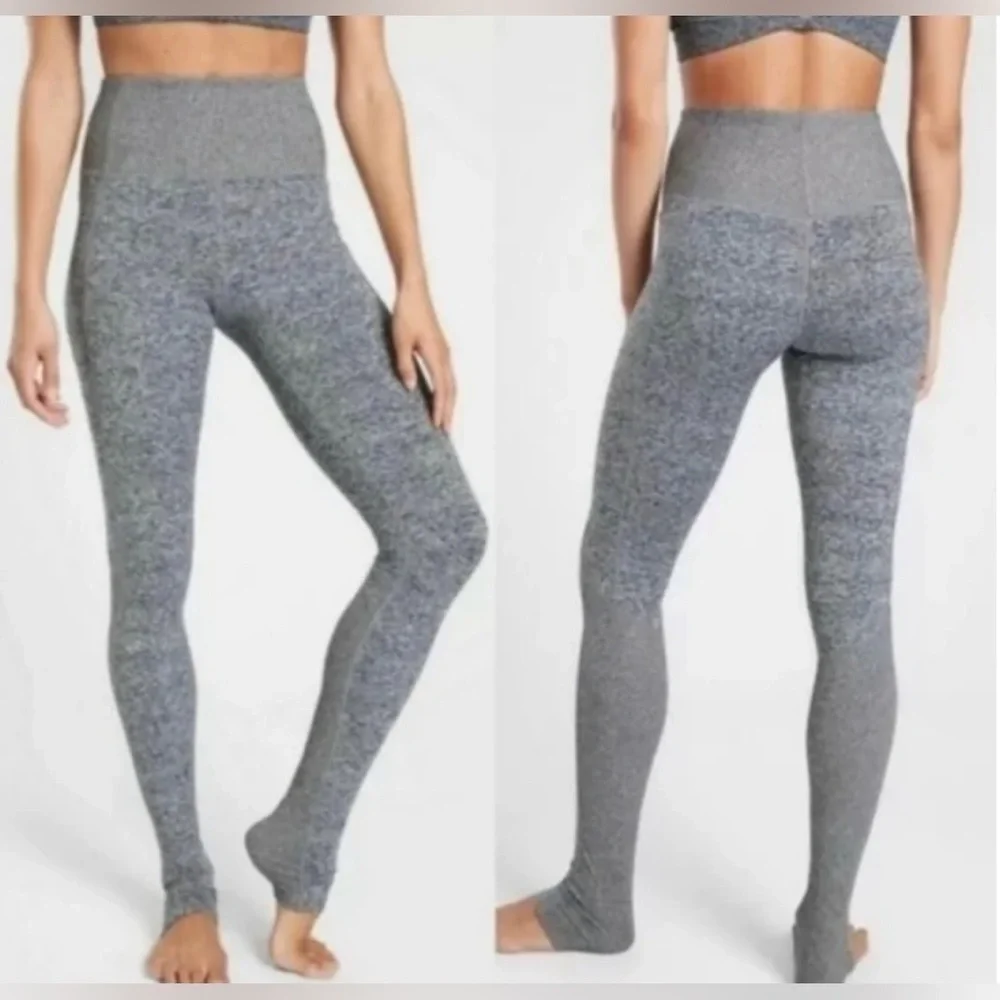 ATHLETA Exhale Heel Tight- Heathered Grey/ Size Small - Picture 1 of 8